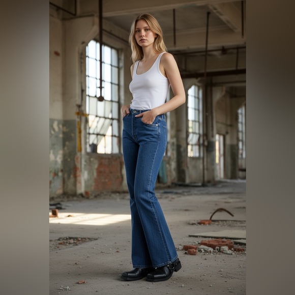 RE/DONE
The Riding Jean high-rise flared jean Size 23 NWT Runs Big More a 24/25 - Picture 3 of 9